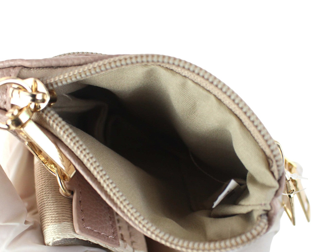 C001 - Stripe Clip & Go Crossbody Strap With Pouch